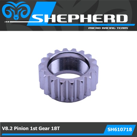 Velox v8.2 Pinion 1. gear 18T M0.8