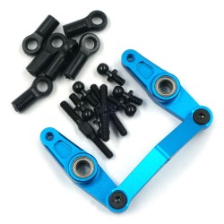 ALUMINUM BALL BEARING STEERING SET FOR TAMIYA TT02 TT02B