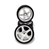 RIDE FWD BELTED CUT SLICK TYRES - 5 SPOKE WHEELS - WHITE - 4PCS - BRCA 2025