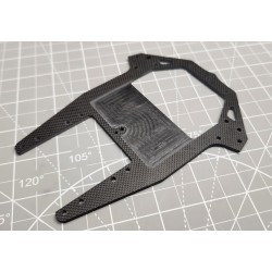 CRC 3mm carbon pocketed upper deck, milled 1mm, narrow MetriCKs