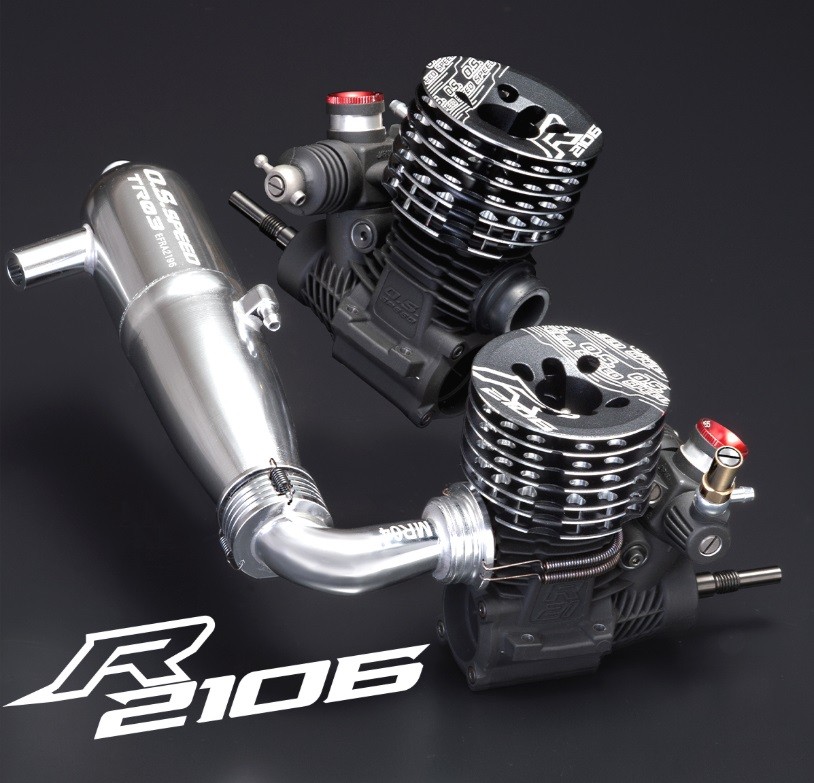 OS Speed R2106 1/8 on-road engine pipe combo (TR03 EFRA2196 / MR05