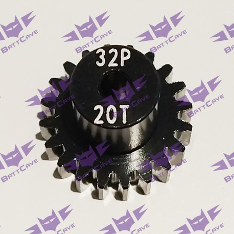BattCave Aluminum 32dp Pinion Gear 20T