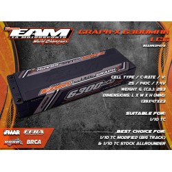 Team EAM 6300mah 140C 2S LCG Pack