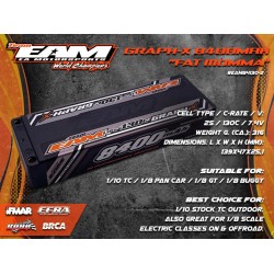Team EAM 8400mah 130C Fat Momma Graph-X Formula Battery