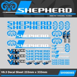 Decals "Shepherd 8.3" Blue/White