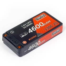 CENTRO 2S 4600MAH 7.6V 130C LP SHORTY LIPO (1s size, 5MM)