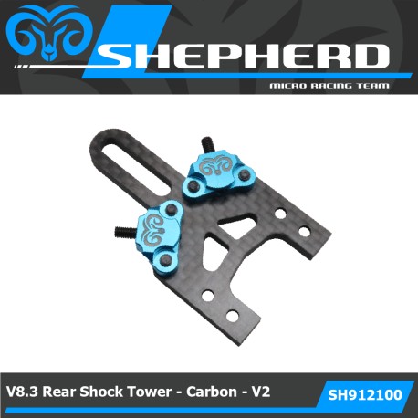 Velox v8.2 Rear Shock Tower Vertical Mounting Set