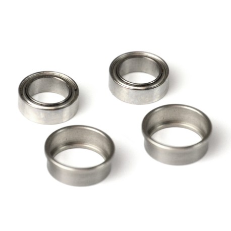 Exotek Racing 1/4inch Axle Adapter Bearing Set, Tamiya F104 TRF104 TRF103 Group C