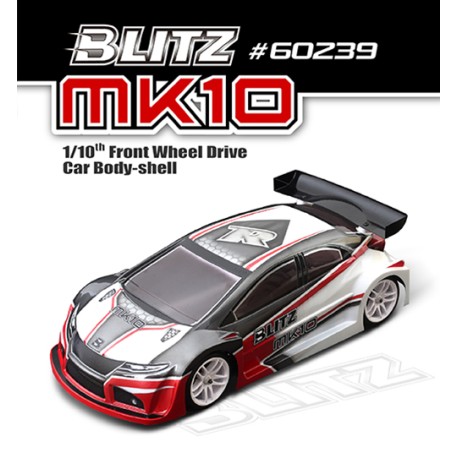 BLITZ MK10 1/10th FWD Bodyshell 0.7