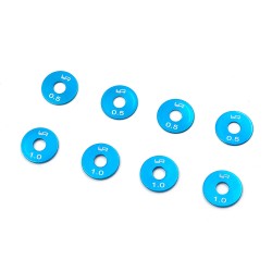 ALUMINUM WHEEL SPACER 0.5 1.0 SET 8PCS