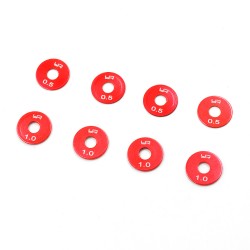 ALUMINUM WHEEL SPACER 0.5 1.0 SET 8PCS