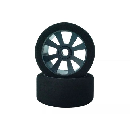 HotRace PAIR OF FRONT TYRES PANCAR 1/10 SHORE 35