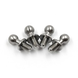 Yeah Racing High Precision 64 Titanium Ball Stud 4.3mm x 4mm 8pcs