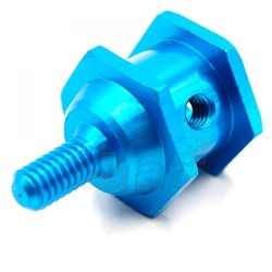 Tamiya F103 Aluminum Wheel Stopper Blue