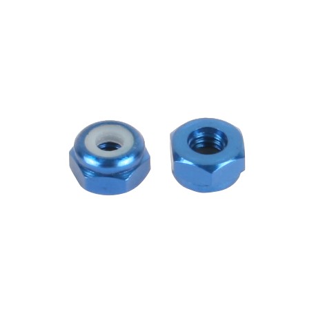 M2.6 Aluminium Nylon Nut (For Mugen /Kyosho Shock Piston) (8pcs