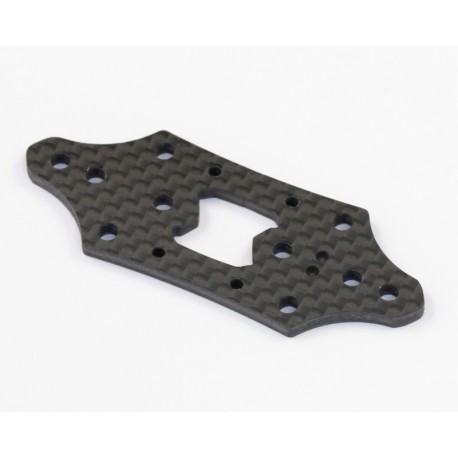 Rapide F1-16 Graphite Front Arm Mount Plate (A) 3/6deg