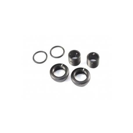 Aluminium Body height Adjuster set 1/12 Black