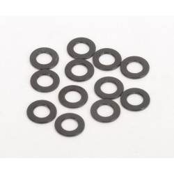 Black Alloy Washers 0.5mm 12pcs