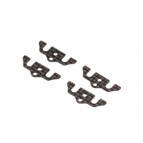 Rapide P12 EVO Graphite Front Upper Bulkhead Plate, 0.5mm, 4pcs