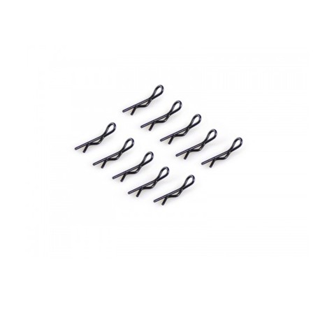 SMALL BODY CLIP 1/10 - BLACK - PK10