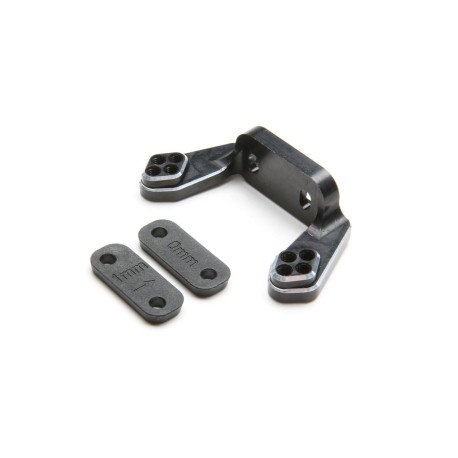 Rear Camber Block, Black, w/Inserts: 22 4.0