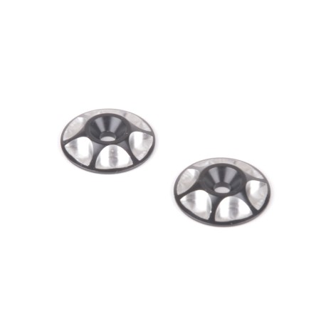 ALLOY M3 WING WASHER - BLACK - PK2