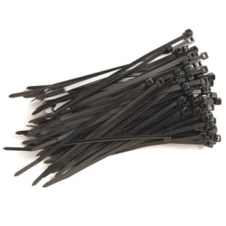 Black Nylon Strap Small 100pcs (Cable ties)