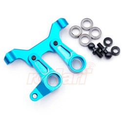 ALUMINUM BALL BEARING STEERING SET BLUE FOR TAMIYA M07