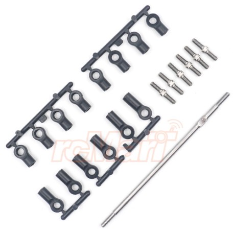 TITANIUM TURNBUCKLE SET FOR TAMIYA M07