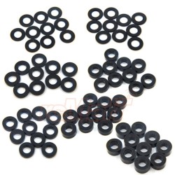 ALUMINUM M3 Spacer Set 0.25, 0.5, 1, 1.5, 2, 2.5, 3MM 10PCS BLAC