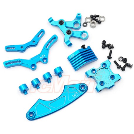 STEERING/SUSPENSION UPGRADE KIT FOR TAMIYA M07 BLUE