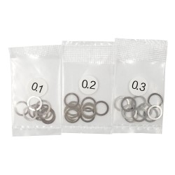 Yeah Racing 4x6MM STAINLESS STEEL SPACER SET 0.1 0.2 0.3MM