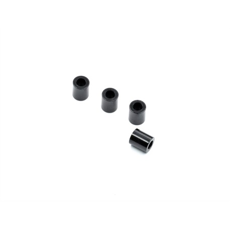 Aluminum Spacer 3x5.5x6.5mm, Black, 4pcs