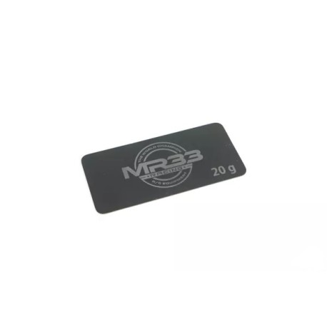 MR33 Steel Battery Weight 0.6mm 20g Short - Black