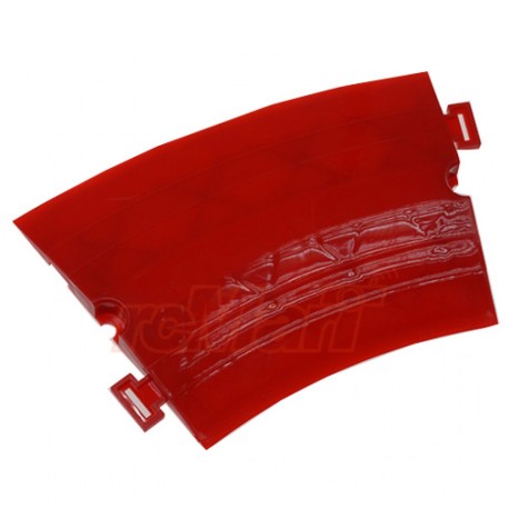 SLIDELOGY TRACK KERB 30 DEGREE TIGHT CURVE 10 PCS RED