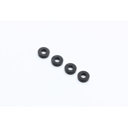 3x7x2mm aluminium spacer black 4pcs