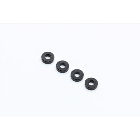 3x7x2mm aluminium spacer black 4pcs