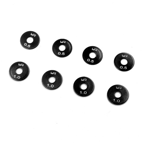 ALUMINUM WHEEL SPACER 0.5 1.0 SET 8PCS