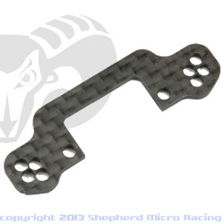 Rear upper arm mount plate - carbon fibre