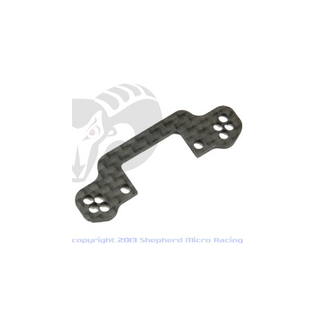 Rear upper arm mount plate - carbon fibre