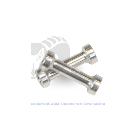 Body mount plate support (2) - aluminum