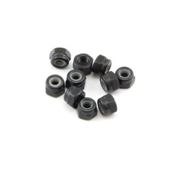 Self-locking nut M3 black (10)