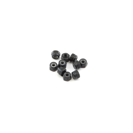 Self-locking nut M3 black (10)