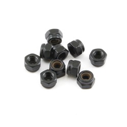 Self-locking nut M4 black (10)