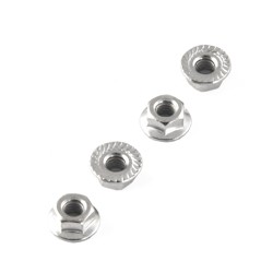 Wheel nut M4 with flange (4)