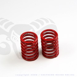 Shock spring rear red - V8 hard (2)