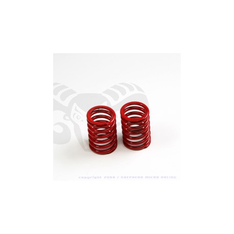 Shock spring rear red - V8 hard (2)