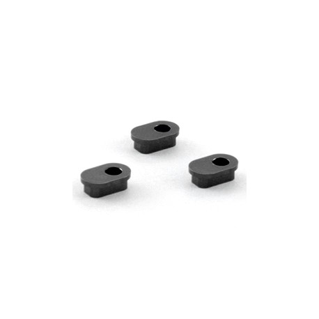 Caster inserts aluminium 3°/12° (3) - black