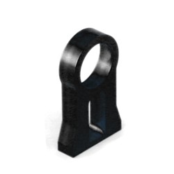 Bulkhead gearbox 8mm - black