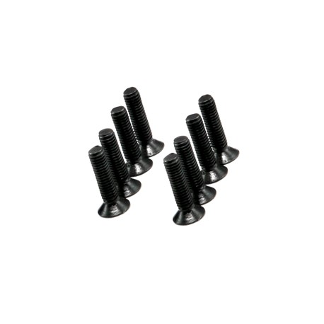 Hex. countersunk screw titanium black M3x12 (8)